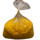 Yellow bell peppers strips