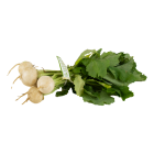 Mini white turnips with stem